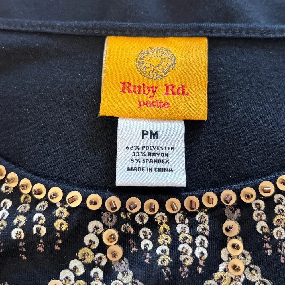 Ruby Rd Embellished Tee - NWOT! - Picture 9 of 9